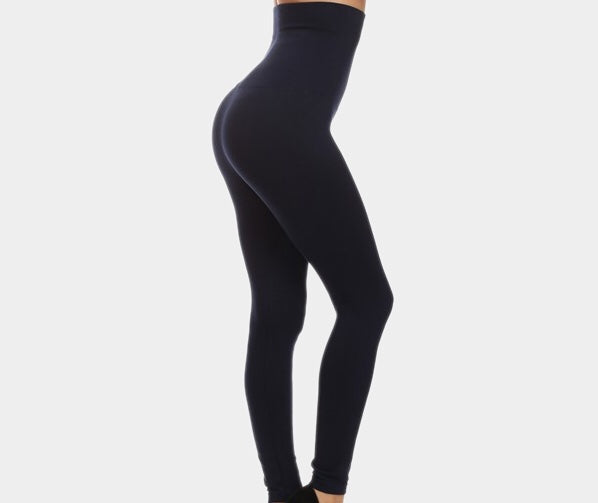 “Snatched” compression leggings (Navy)
