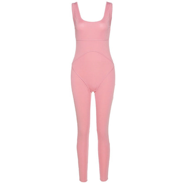 Pink Flex Jumpsuit